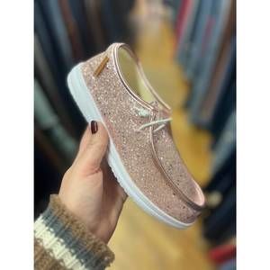 NEW CORKYS FOOTWEAR glitter kayak shoes (a) in light pink
